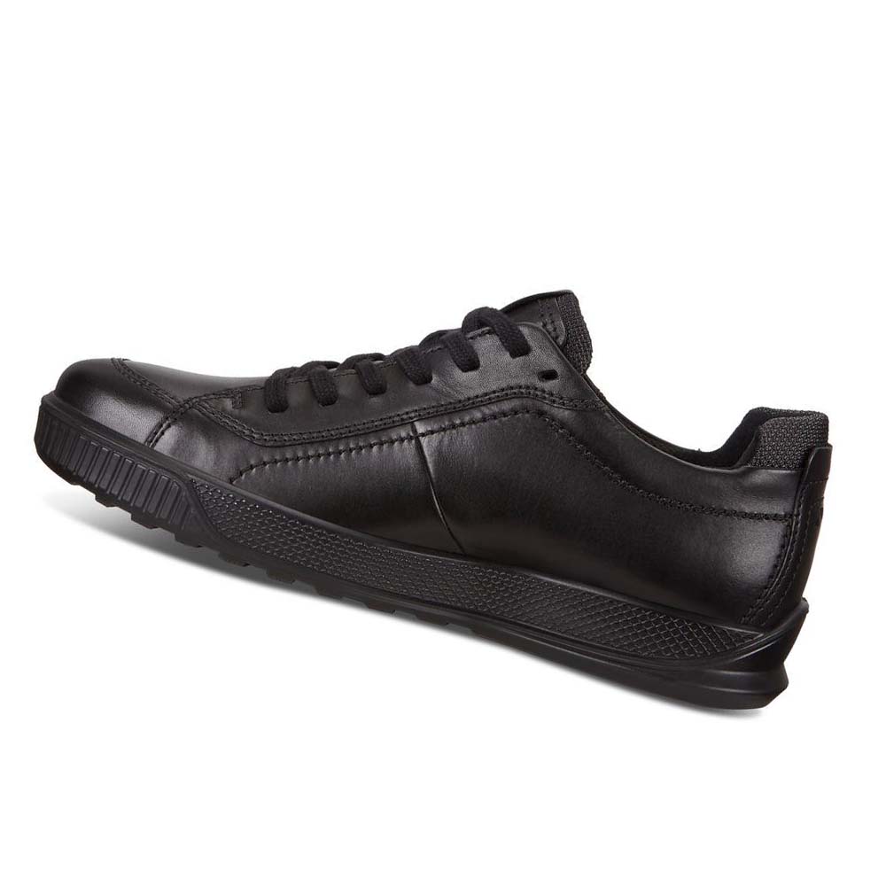 Men's Ecco Byway Sneakers Black / Black | Canada 610QMA